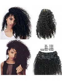 Estensioni Dei Capelli Afroamericani Ricci Crespi Dei Capelli Vergini Di Remy