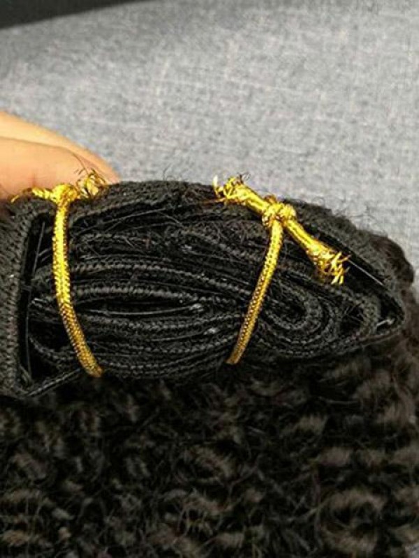 Ugea 20 Pollici 120G Virgin Ricci Clip Nelle Estensioni Dei Capelli