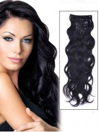 Clip Ondulata Da 7 Pezzi Nelle Estensioni Dei Capelli Umani