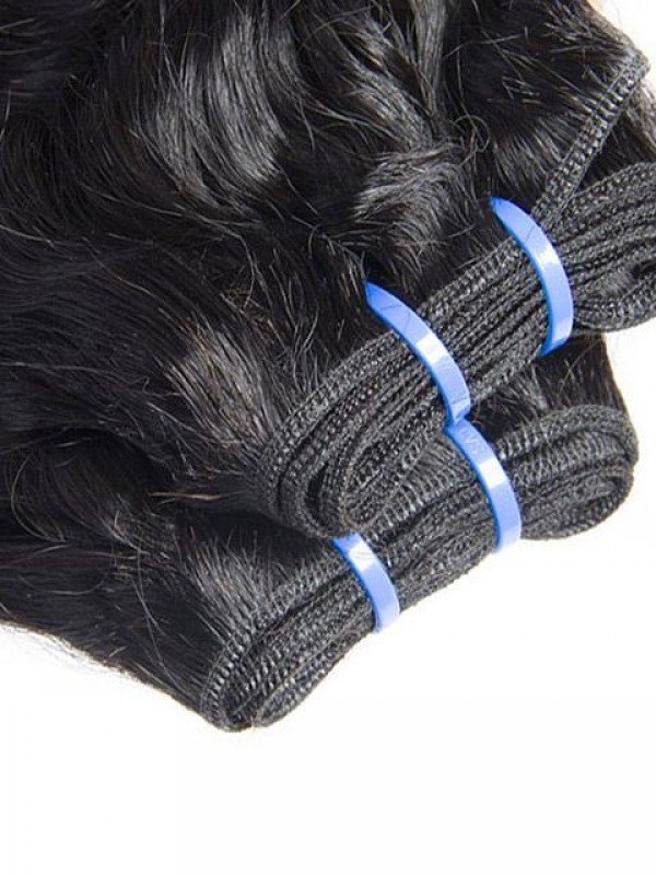 4 Pacchi Di Capelli Umani Bagnati E Ondulati Con Onde D'Acqua