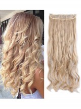 5 Clip Di Estensioni Per Capelli Con Clip A Mezza Testa Riccia