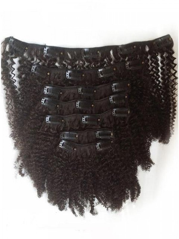 Clip Da 7 Pezzi Nell'Estensione Dei Capelli Umani Alla Moda Afroamericana
