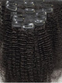 7 Pezzi Di Clip Afro Ricci Nell'Estensione Dei Capelli Umani Di Remy Neri