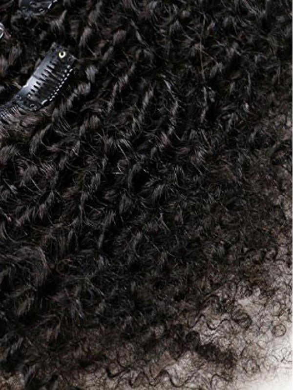Clip Riccia Crespa Afroamericana Nelle Estensioni Dei Capelli Umani