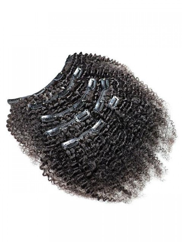 Clip Riccia Crespa Afroamericana Nelle Estensioni Dei Capelli Umani