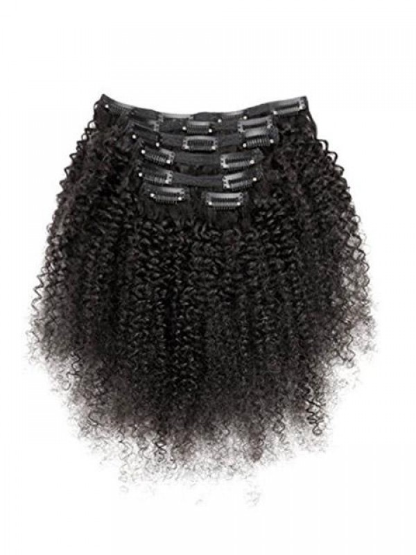 Clip Ricci Afro Crespi Nelle Estensioni Dei Capelli Capelli Umani