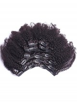 Clip Ricci Afro Crespi Nell'Estensione Dei Capelli Umani Capelli Umani Mongoli Vergini