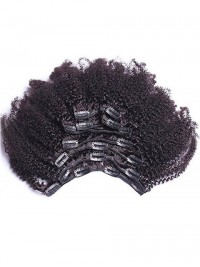 Clip Ricci Afro Crespi Nell'Estensione Dei Capelli Umani Capelli Umani Mongoli Vergini