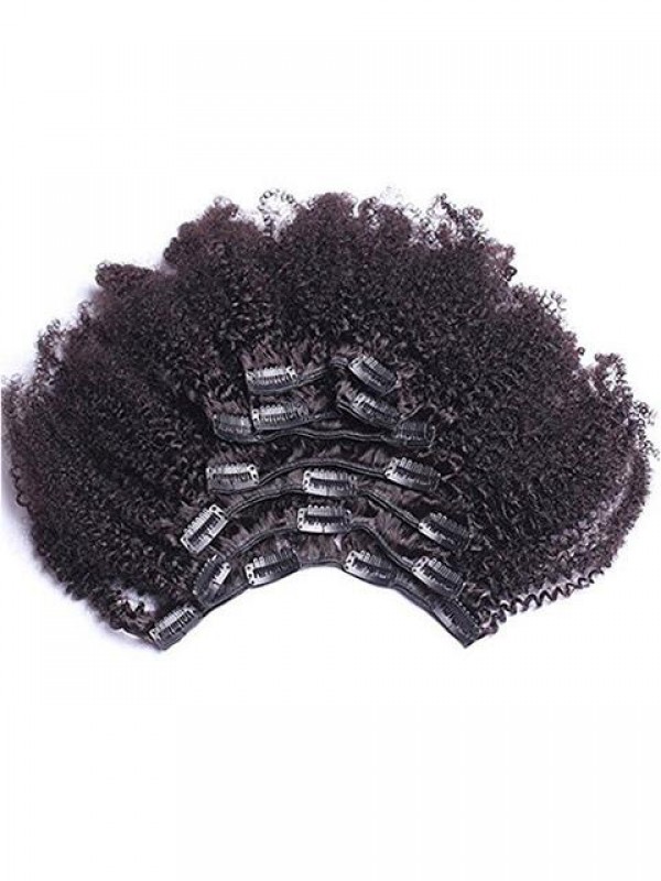 Clip Ricci Afro Crespi Nell'Estensione Dei Capelli Umani Capelli Umani Mongoli Vergini