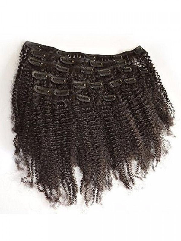 Clip Ricci Afro Crespi Nell'Estensione Dei Capelli Umani Capelli Umani Mongoli Vergini