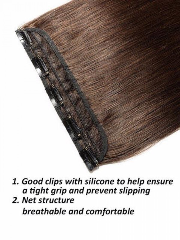 Clip A Testa Piena 1 Pezzo 5 Clip Nelle Estensioni Dei Capelli Umani Di Remy