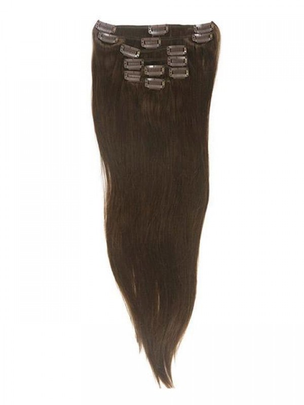 Capelli Umani 7 Pezzi Clip Nelle Estensioni Dei Capelli