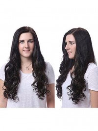 Clip A Testa Piena Riccia Nelle Estensioni Dei Capelli Sintetici