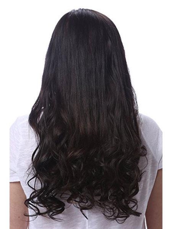 Clip A Testa Piena Riccia Nelle Estensioni Dei Capelli Sintetici