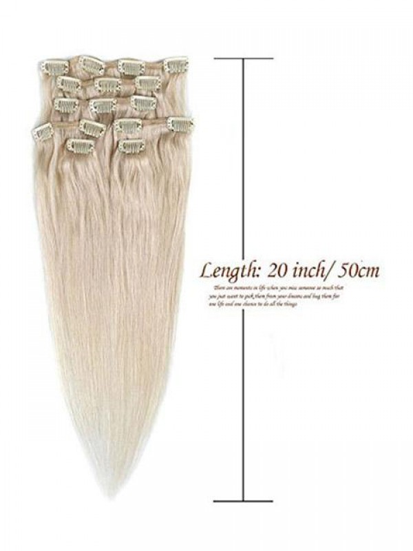 Clip Lunga Dritta Nell'Estensione Sintetica Dei Capelli