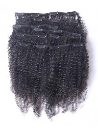 Fermaglio Per Capelli Umani Ricci Afro Crespi Vergini In Testa Piena