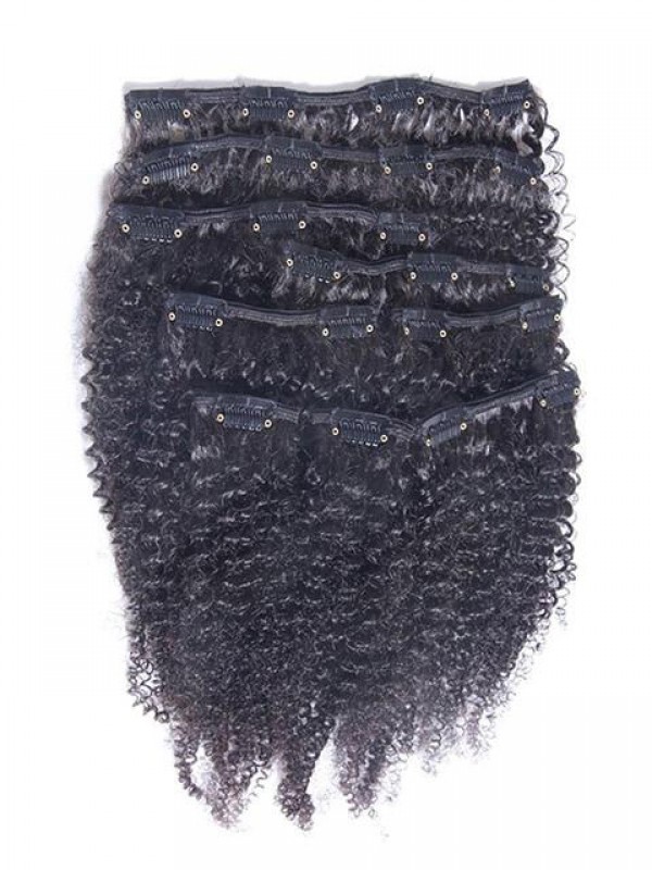 Fermaglio Per Capelli Umani Ricci Afro Crespi Vergini In Testa Piena