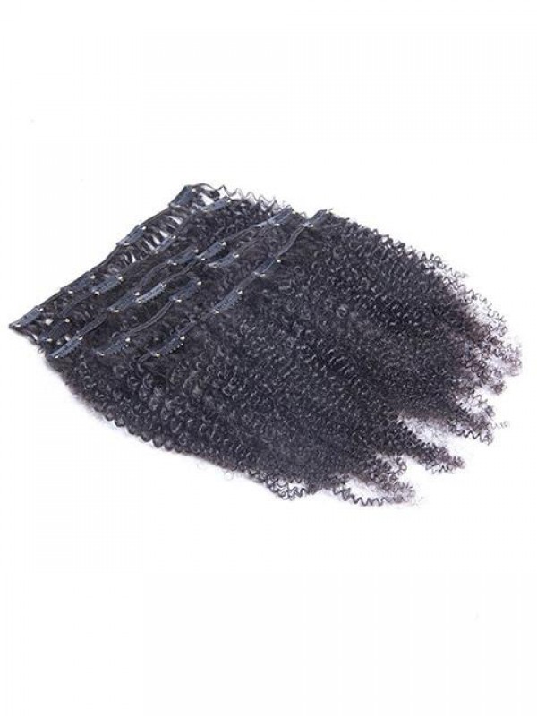 Fermaglio Per Capelli Umani Ricci Afro Crespi Vergini In Testa Piena