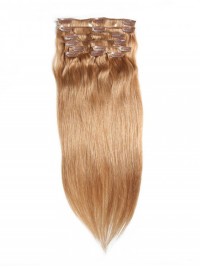 Clip Bionda Platino 115G Nei Capelli Estensioni Dei Capelli Vergini Economici 8 Pezzi / Set