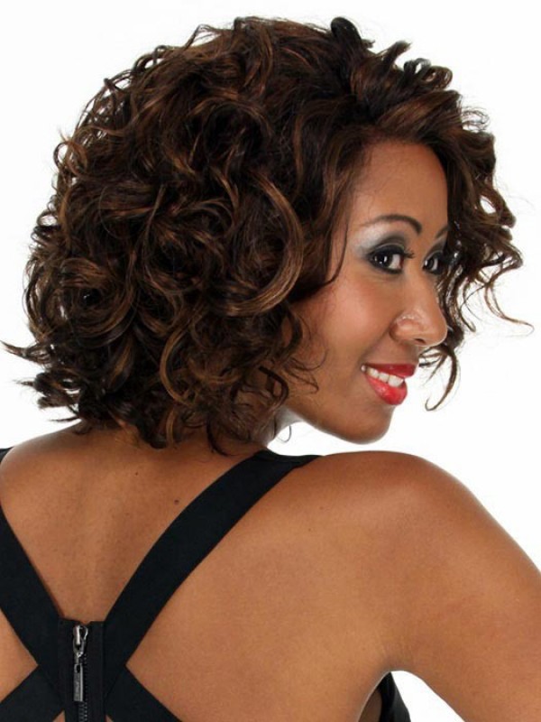 Parrucca Riccia Corta Con Capelli Afro