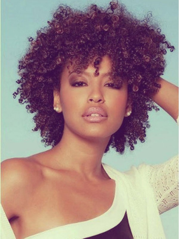 Parrucca Corta Ricci Afro