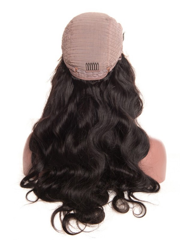 Parrucche Per Capelli Umani Con Pizzo Ondulato Lungo Nero