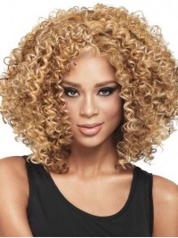 Parrucca Riccia Media Capelli Afro