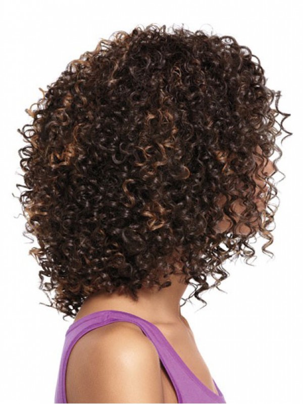 Parrucca Riccia Media Capelli Afro