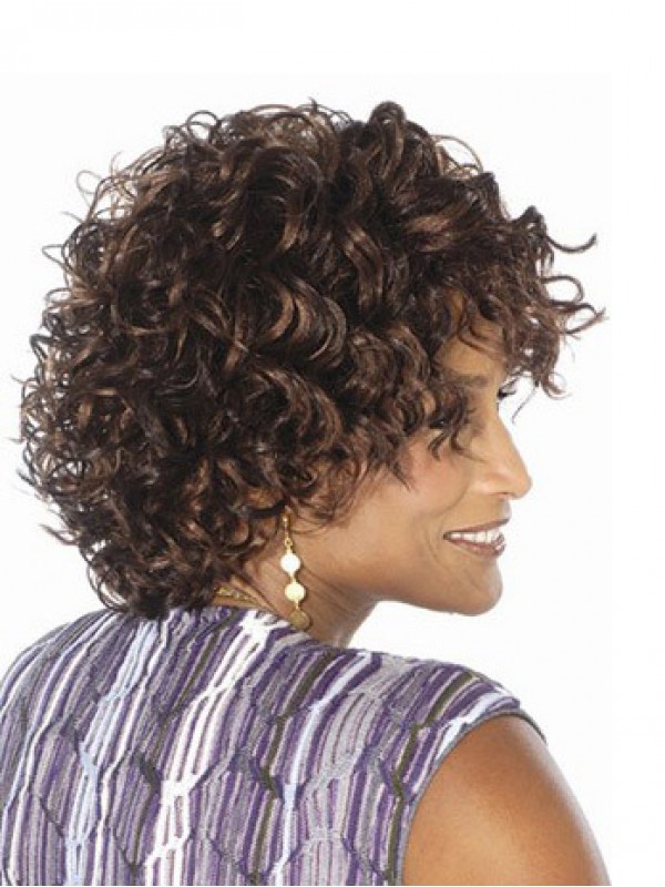 Parrucca Riccia Corta Con Capelli Afro