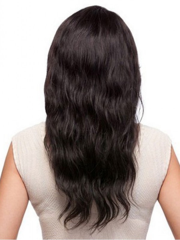 Parrucca Di Capelli Umani Ondulati Lunghi