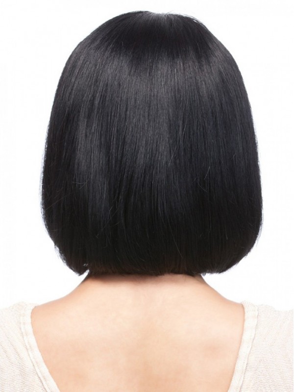 Parrucca Corta E Dritta Per Capelli Umani