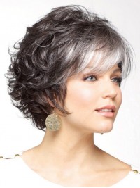 Belle Parrucche Sintetiche Per Capelli Corti Ricci Senza Cappuccio Da 6 Pollici