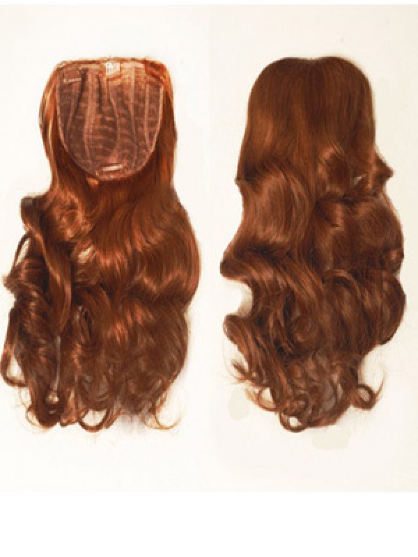 Capelli Lunghi Ondulati Ramati Cadono E Metà