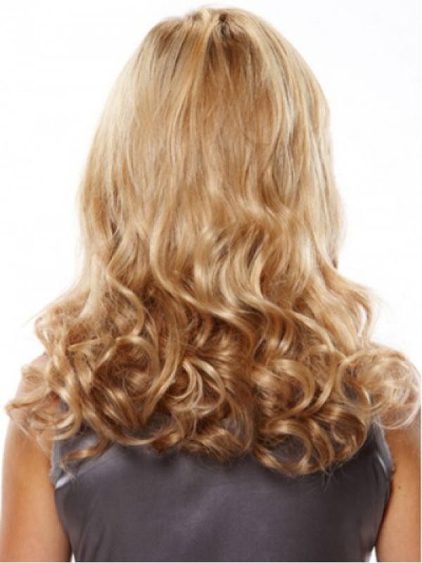 Parrucchino Ondulato In Capelli Umani Da 14".