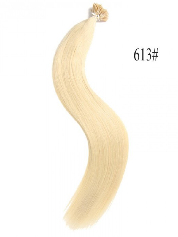 100S Cheratina Stick I-Tip Unice Estensioni Dei Capelli Umani Vergini Lisci 1 G/S