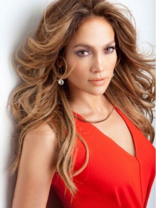 Parrucche Di Capelli Umani Frontali In Pizzo Ondulato Lungo Jennifer Lopez Senza Frangetta