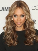 Parrucche Per Capelli Umani Con Parte Anteriore In Pizzo Ondulato Lungo Di Tyra Banks