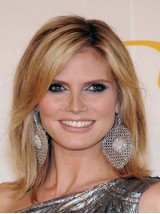 Heidi Klum Intimates Parrucche Per Capelli Umani Senza Cappuccio Medio Dritto Con Frangia Laterale