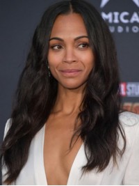 Parrucche Lunghe Ondulate Senza Cappuccio Per Capelli Umani Zoe Saldana