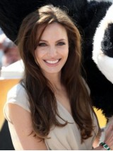Angelina Jolie Parrucche Per Capelli Umani In Pizzo Lungo Rettilineo Con Frangia Laterale