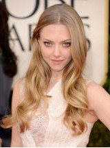 Amanda Seyfried Central Parting Parrucche Per Capelli Umani Con Pizzo Ondulato Lungo Biondo