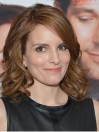 Parrucche Per Capelli Umani Con Parte Anteriore In Pizzo Ondulato Medio Tina Fey Con Frangia Laterale