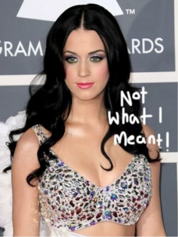 Parrucche Sintetiche Senza Cappuccio Lunghe E Ondulate Di Katy Perry