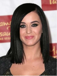 Parrucche Sintetiche Katy Perry Con Pizzo Frontale Medio Dritto Con Frangia Laterale