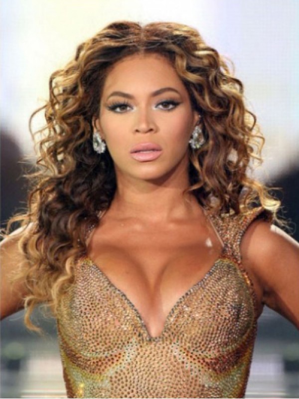 Parrucche Per Capelli Umani Con Parte Anteriore In Pizzo Ondulato Lungo Beyonce Centrale