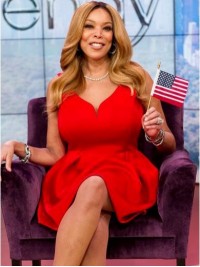 Wendy Williams Parrucche Sintetiche Senza Cappuccio Con Scollatura Centrale Ondulata Lunga
