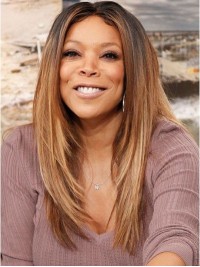 Wendy Williams Parrucche Per Capelli Umani Con Scollatura Centrale Lunga E Dritta
