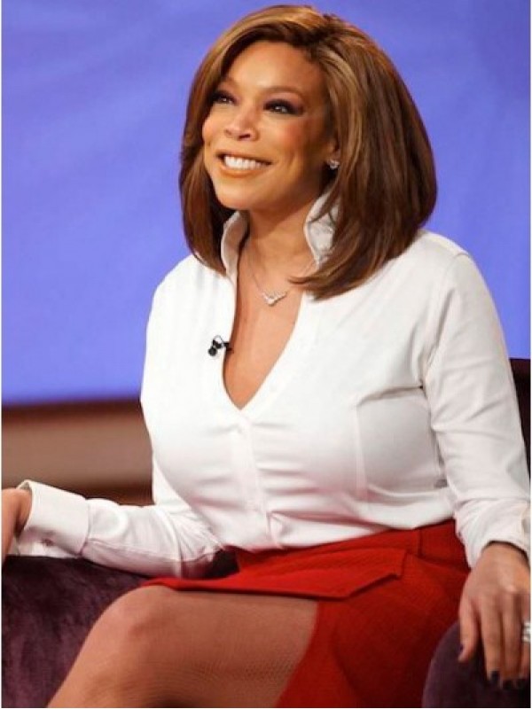 Parrucche Per Capelli Umani Wendy Williams Dritte Corte In Pizzo Con Frangia Laterale