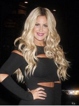 Parrucche Sintetiche Frontali In Pizzo Con Scollatura Centrale Ondulata Lunga Kim Zolciak