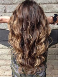 Parrucche Di Capelli Umani Di Colore Ondulato D'Acqua